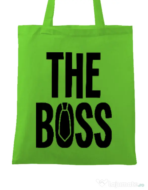 Sacosa din panza The boss Verde mar
