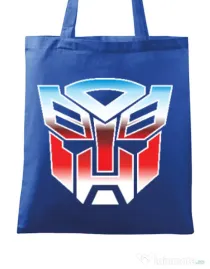 Sacosa din panza Transformers Albastru regal