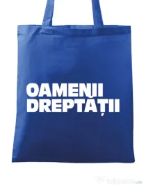 Sacosa din panza Tricou OD Albastru regal