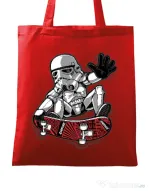 Sacosa din panza Trooper trick Rosu