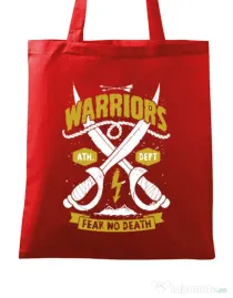 Sacosa din panza Warriors Rosu