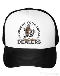 Sapca personalizata Coffee dealers Alb