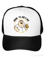 Sapca personalizata Drink til she is hot Alb