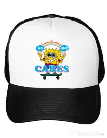 Sapca personalizata No one cares Alb