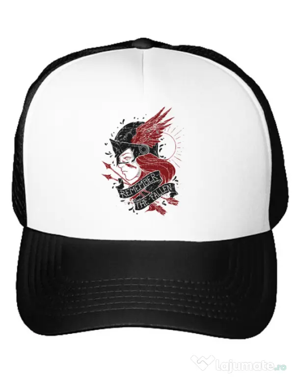 Sapca personalizata Remember the fallen Alb