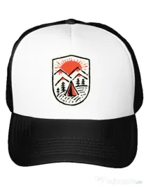 Sapca personalizata Sunset camp Alb