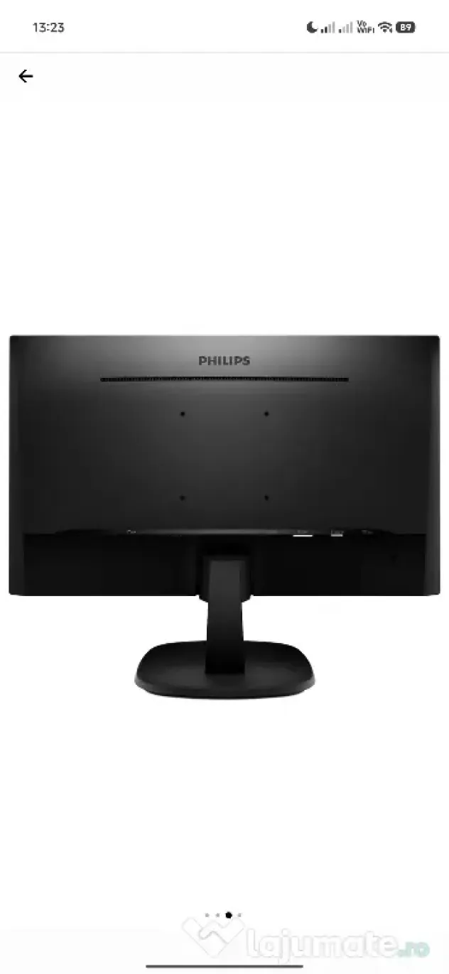 Monitor LED IPS Philips 23.8", Full HD, Ultra-narrow, 75Hz, DVI, HDMI, Flicker-Free, Negru, 243V7QDSB