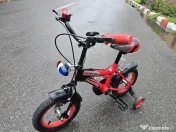 Bicicletă copii Visitor Xtreme Kids 12" cu roți ajutătoare 