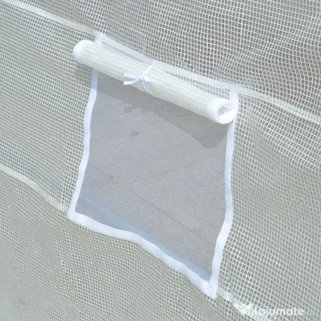 Outsunny Tunnel Sera de gradina pentru plante din PE cu tevi metalice 6x3x2m Alb | Aosom Romania