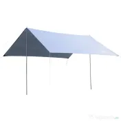 Outsunny Cort de Plajă Portabil Dublu cu Protecție UV și Geantă de Transport, 3x3 m, Alb | Aosom Romania