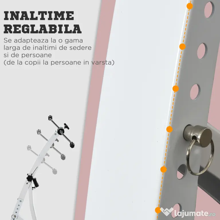 bicicleta fitness, cu pedale, reglabila, cu 6 niveluri, HOMCOM Pedale Picioare si Brate Manual | Aosom Romania