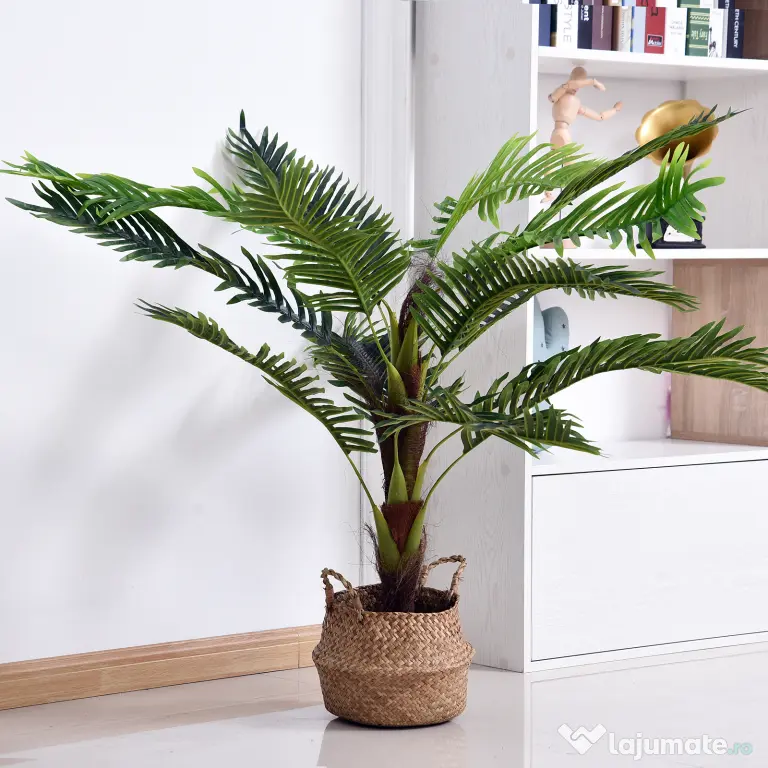 Outsunny Planta Artificiala Palmier Cycas 123cm