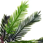 Outsunny Planta Artificiala Palmier Cycas Inaltime 123cm, Planta Artificiala cu Ghiveci Inclus, Decoratiune pentru Casa si Gradina | Aosom Romania 