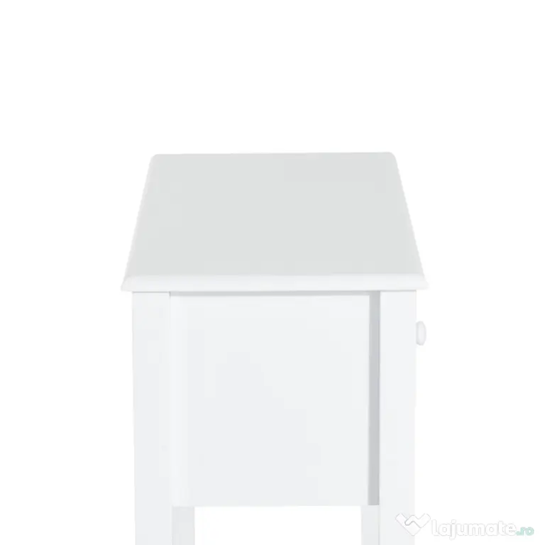HOMCOM Masă Consolă Modernă cu 3 Sertare, Consolă de Intrare din MDF, pentru Hol, Sufragerie, 100x32x85 cm, Alb | Aosom Romania