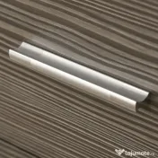 HOMCOM Comodă Modernă cu 4 Sertare, Manere din Aluminiu, Structură din Lemn, 76x35x72 cm, Alb și Gri | Aosom Romania