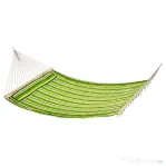 Outsunny hamac dublu cu perne, 2,84×1,4 m, verde si galben