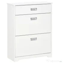 HOMCOM Suport de Pantofi Modern 2 Sertare pentru 16 Perechi de Pantofi si Sertar Mic 70x29x92cm