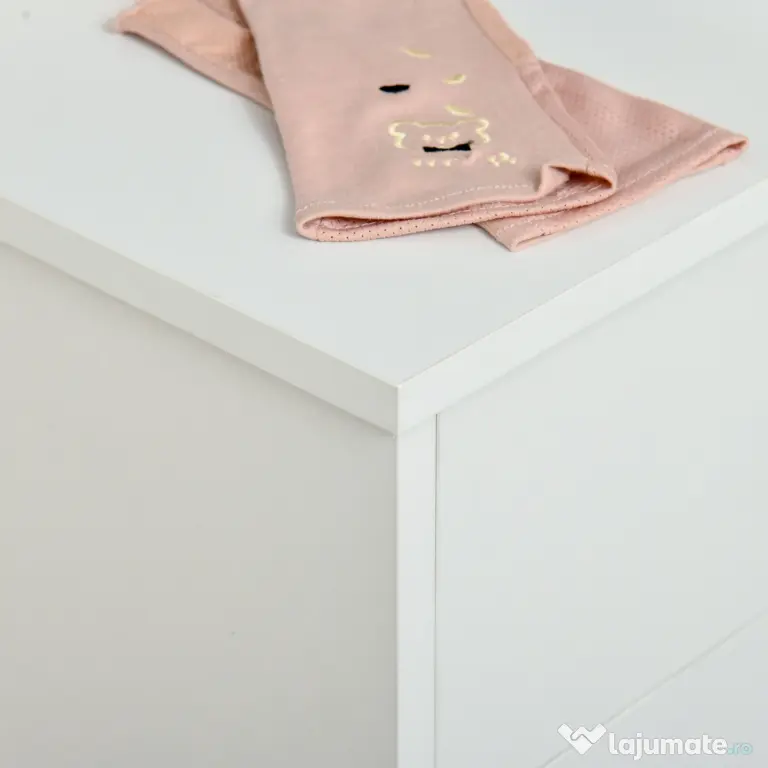 HOMCOM Suport de Pantofi Modern din Lemn cu 2 Sertare, Etajeră Reglabilă și Sertar Mic, 70x29x92 cm, Alb | Aosom Romania