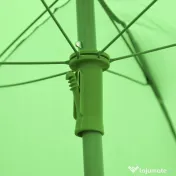 Outsunny Set Masa de Gradina cu 2 Scaune Pliabile si Umbrela pentru Copii din Metal si Poliester, Verde | Aosom Romania