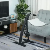 HOMCOM Bicicleta de Fitness din Otel cu Ecran LED Inaltime si Rezistenta Reglabile Neagra 