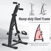 HOMCOM Bicicleta de Fitness din Otel cu Ecran LED Inaltime si Rezistenta Reglabile Neagra 