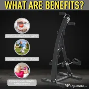 HOMCOM Bicicleta de Fitness din Otel cu Ecran LED Inaltime si Rezistenta Reglabile Neagra 