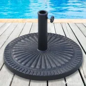 Outsunny Baza pentru Umbrela de Soare Diametru 3,8-4,8cm Desen Floral cu Manivela Greutate 15kg de Gradina Rasina 49x32cm