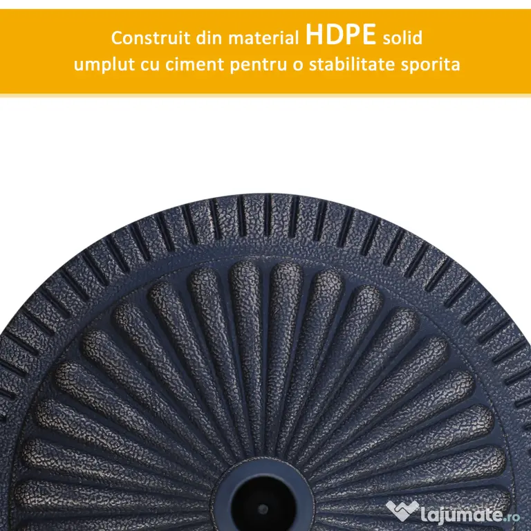 Outsunny Bază Umbrelă de Soare, Compatibilă Diametru Φ3,8-4,8cm, Rășină Durabilă, 49x32cm | Aosom Romania