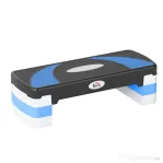 HOMCOM Stepper Fitness pentru Aerobic Reglabil pe 3 Înălțimi de 10-15-20 cm, Albastru și Negru