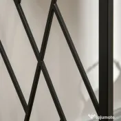 HOMCOM Consola 120cm, masa canapea industriala cu cadru metalic pentru sufragerie, hol, maro 
