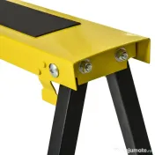 DURHAND Set 2 Piese Banc de Lucru Pliabil și Portabil, Mese de Lucru pentru Atelier și Șantier, Suport Multifuncțional, Galben/Negru 