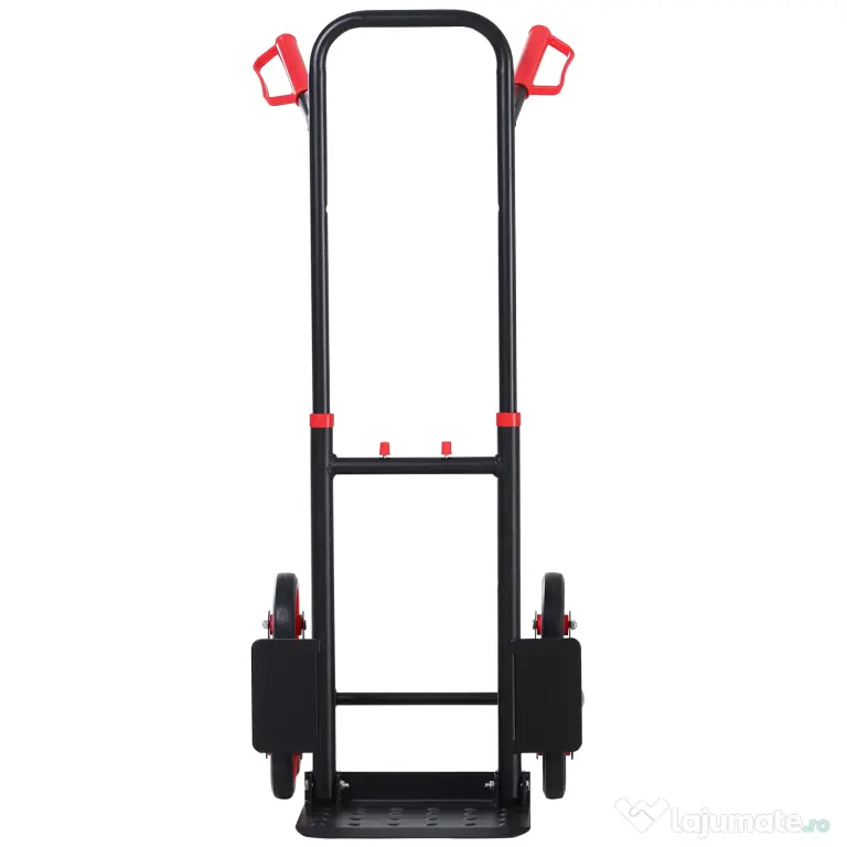 Durhand carucior cu 6 roti, pentru colete, suporta 150kg, negru | Aosom Romania