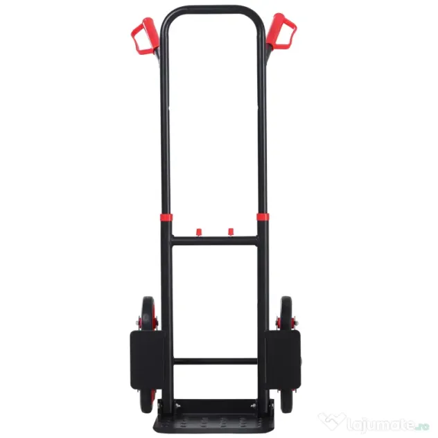 Durhand carucior cu 6 roti, pentru colete, suporta 150kg, negru | Aosom Romania