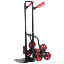 Durhand Carucior Marfa Pliabil – 6 Roti pentru Scari, 150 kg