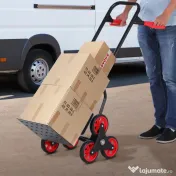 Durhand Carucior Marfa Pliabil – 6 Roti pentru Scari, 150 kg 