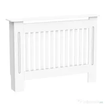 HOMCOM masca de calorifer, din lemn MDF, 112x19x81cm, alb | AOSOM RO