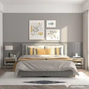 HOMCOM Noptiere Moderne cu Sertar și Raft, Design Modern și Funcțional, Ideal pentru Cameră de Dormit, Albastru 