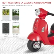 Motocicleta pentru Copii HOMCOM Brand Vespa 6V, 18-36 luni | Aosom Romania 