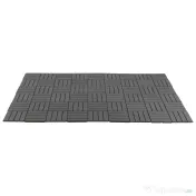 Outsunny Set 9 Caramizi de Cuplat pentru Terasa 30x30x2cm, 0.81 mq, Negru 
