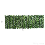 Outsunny Gard Viu Artificial Premium, Rolă Mereu Verde pentru Gard și Balcon, 1x3m 