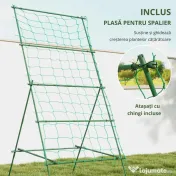 Outsunny Sera de gradina cu cadru din otel si invelis din PVC, 250x100x80cm, Verde si transparent 