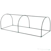 Outsunny Sera de gradina cu cadru din otel si invelis din PVC, 250x100x80cm, Verde si transparent 