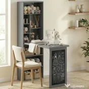 Homcom Birou Pliabil 3-in-1 – Biblioteca, Tabla & Masa Dining, 98×153 cm 
