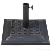 Outsunny Bază pentru Umbrelă de Grădină, Design Vintage, din Rășină și Oțel, Stabilă și Durabilă | Aosom Romania