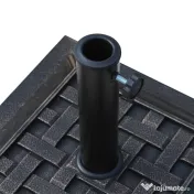 Outsunny Bază pentru Umbrelă de Grădină, Design Vintage, din Rășină și Oțel, Stabilă și Durabilă | Aosom Romania