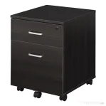 Vinsetto Dulap cu Sertare, 2 sertare si 5 roti, dulap Birou Compact pentru Documente , 40x44x54.6cm, Design Modern | Aosom Romania