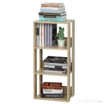 HOMCOM biblioteca din lemn cu 3 rafturi, 40x29.2x87.9cm