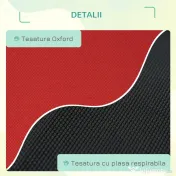 PawHut Saltea estivala pliabila pentru caini pana la 18kg de exterior si interior pat pentru animale 76x61x18cm rosu 