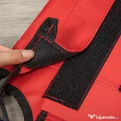 PawHut Saltea estivala pliabila pentru caini pana la 18kg de exterior si interior pat pentru animale 76x61x18cm rosu 