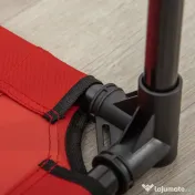 PawHut Saltea estivala pliabila pentru caini pana la 18kg de exterior si interior pat pentru animale 76x61x18cm rosu 